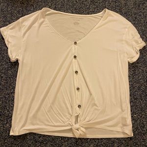 Cute white shirt from American Eagle. Size large.